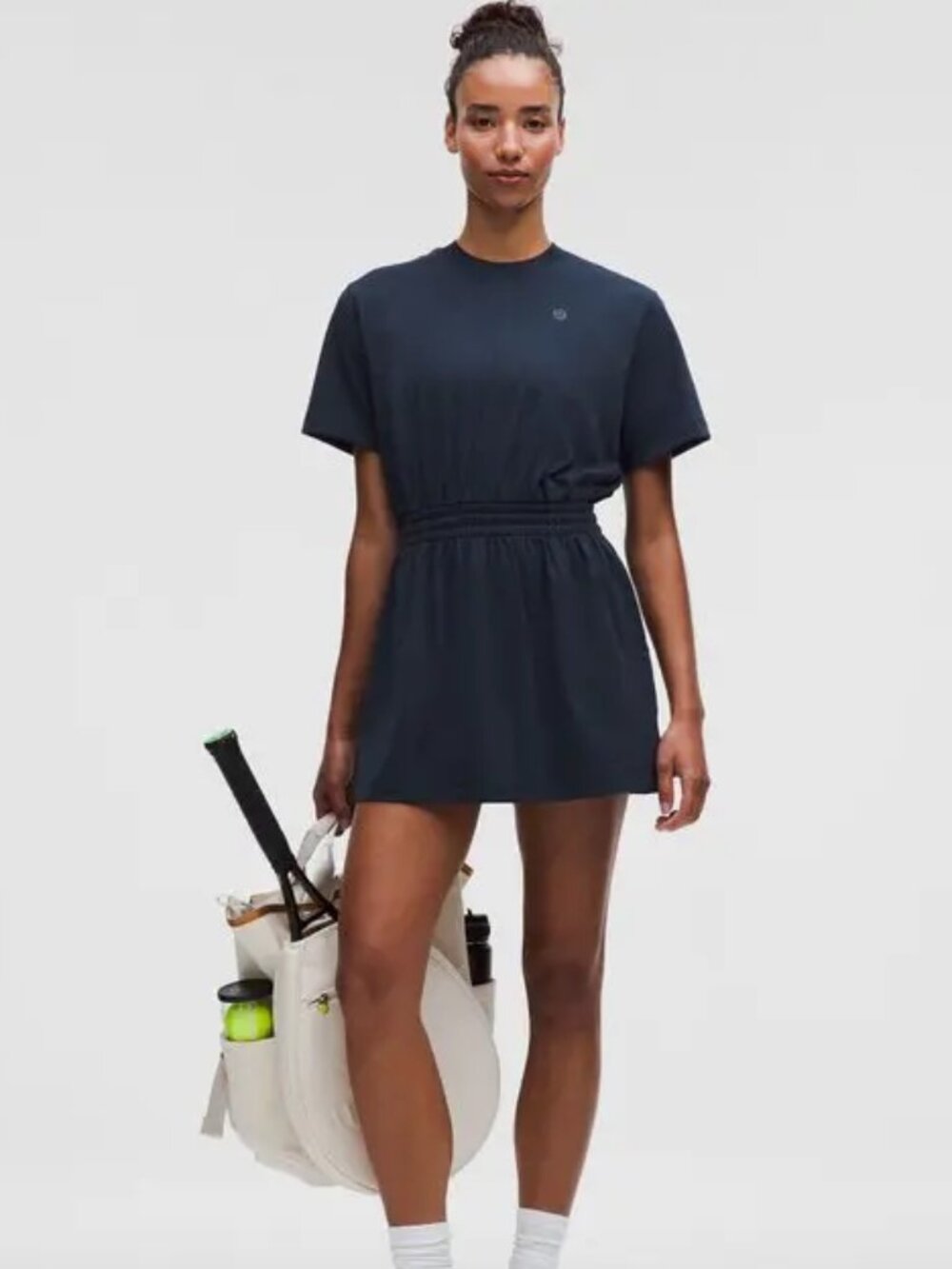 lululemon smocked-waist t-shirt dress, size 8